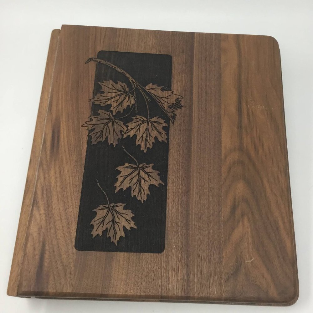 Wooden Notebook Binder 6 Ring Engraved